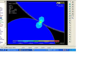cae軟件技術學習交流區接觸分析,這個結果正常嗎 三個輥子之間的接觸分析